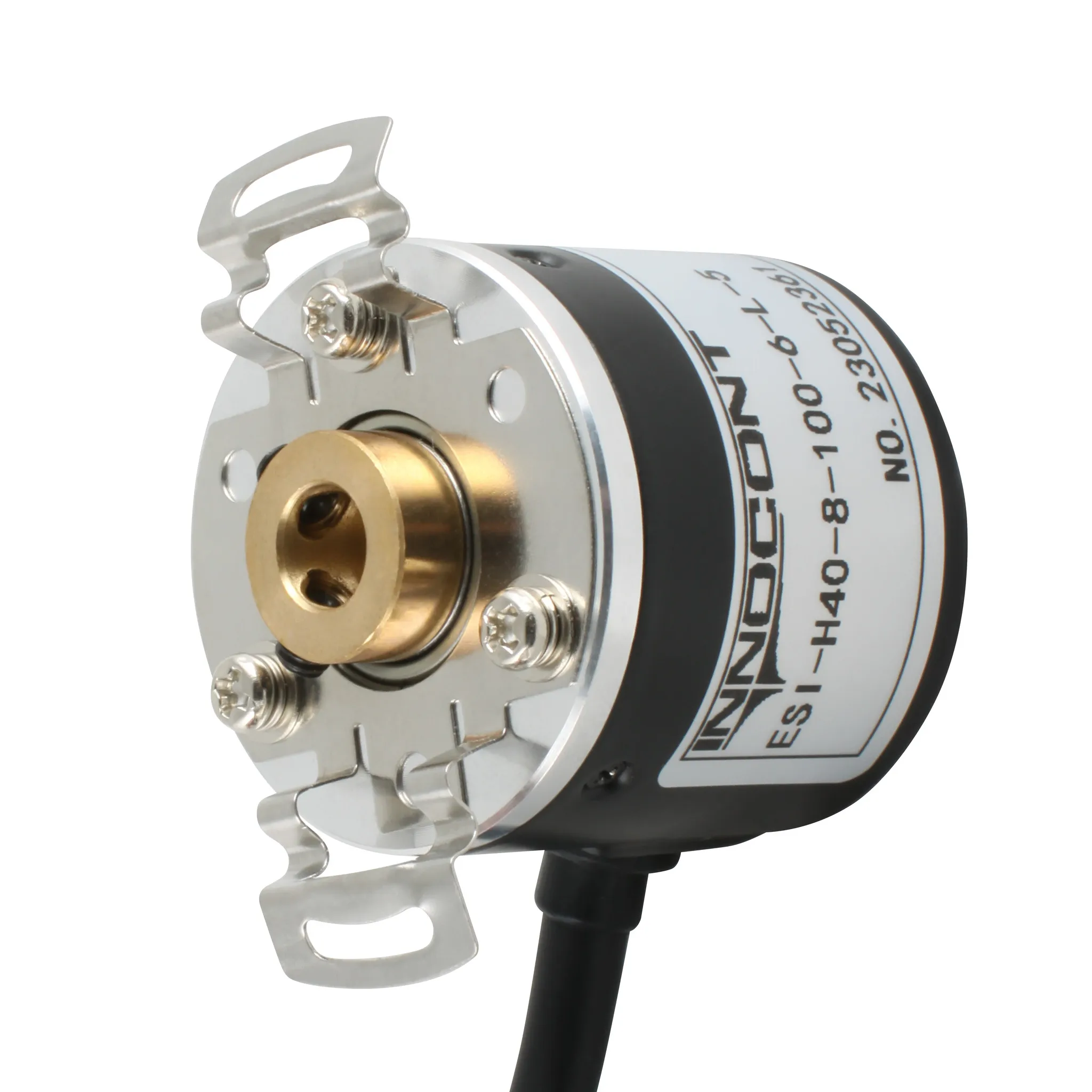 Инкрементальный энкодер D=40мм, полый вал 6мм, 2000 имп/об, 24VDC, выход HTL, IP54, -20…+80°C, радиальный кабель 2м