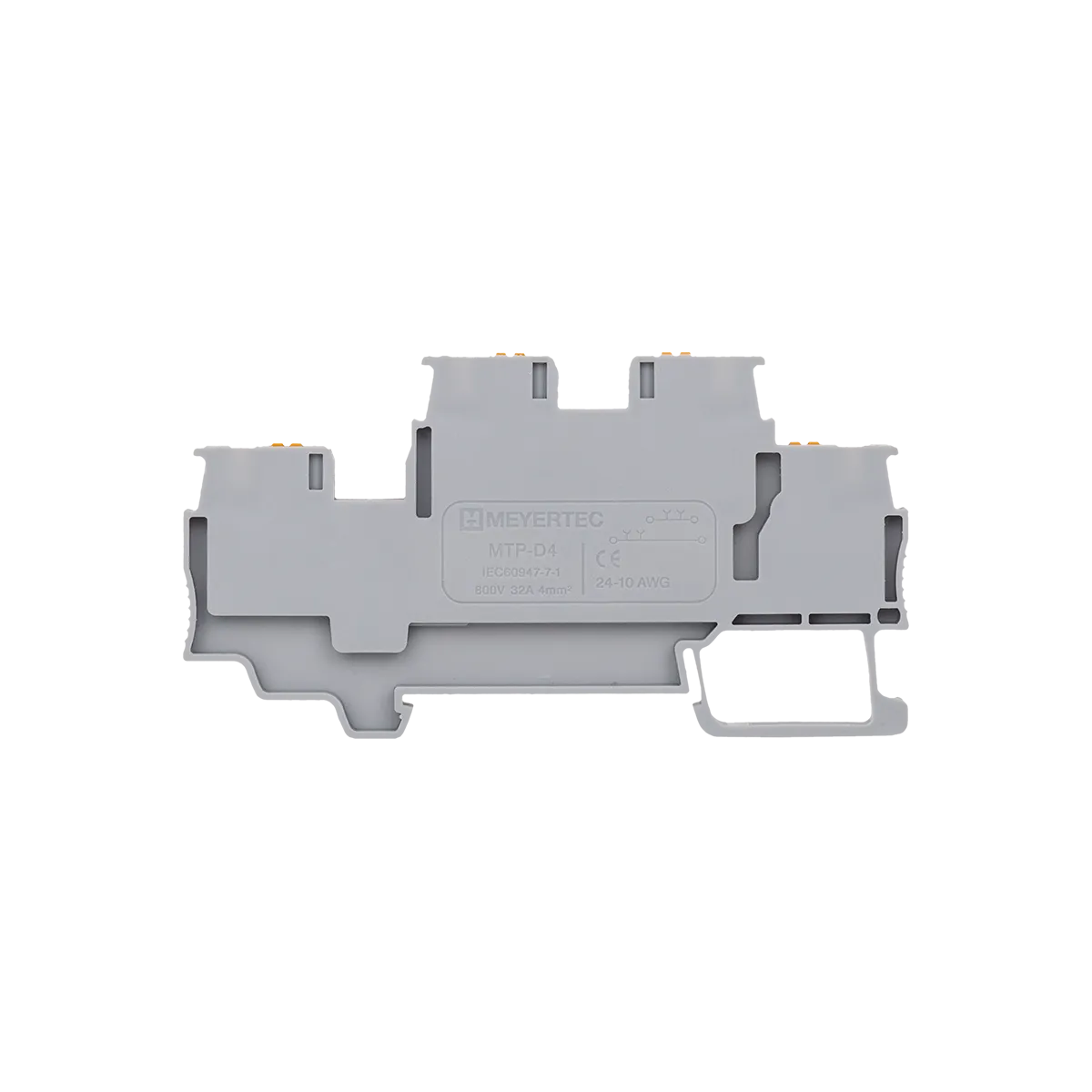 Клемма push-in двухуровневая, 4 мм²