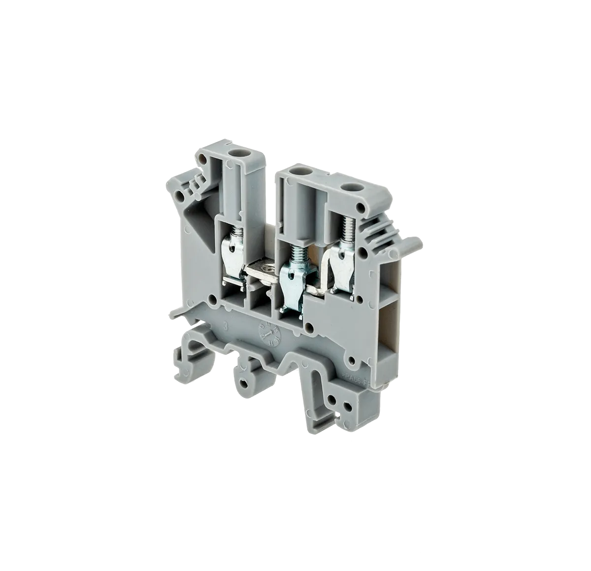 Клемма винтовая трехпроводная, 4 мм²