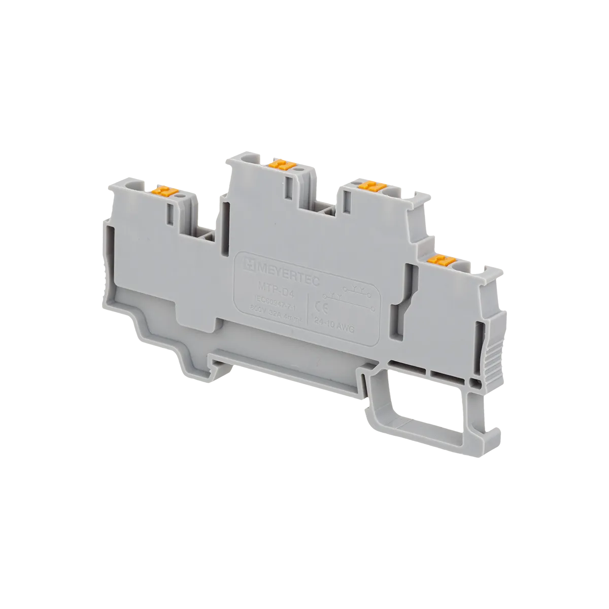 Клемма push-in двухуровневая, 4 мм²