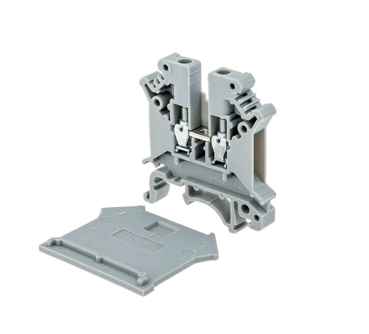 Заглушка для одноуровневых винтовых клемм, серая (уп. 20 шт.)