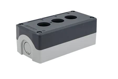 Корпус кнопочного поста, 3 места, серый, IP67