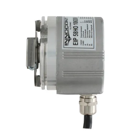 Инкрементальный программируемый энкодер D=58мм, полый вал 10мм, 3000 имп/об, 5…30VDC, выход TTL/HTL с инверсией, IP5