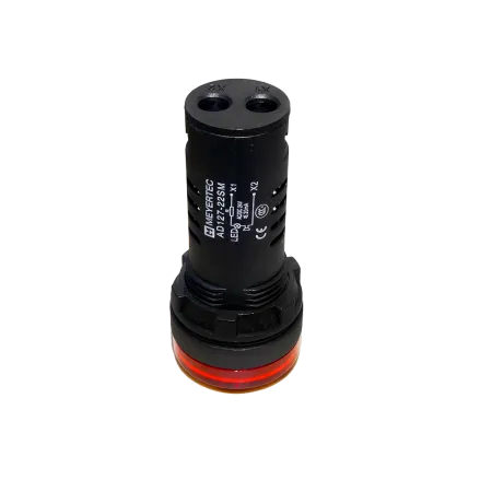 Зуммер с подсветкой, 80дБ, красный, 24V AС/DC, IP65, пластик