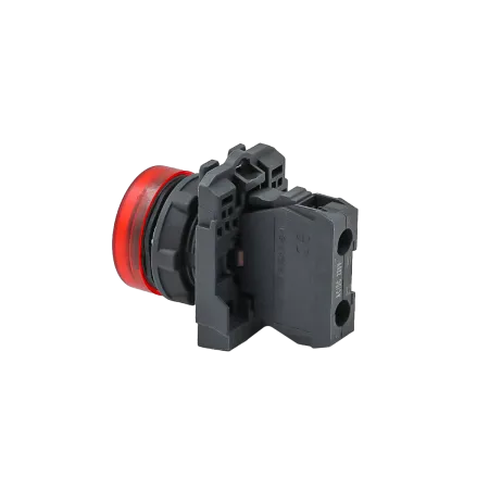 Лампа сигнальная красная, 220V AС/DC, IP65, пластик