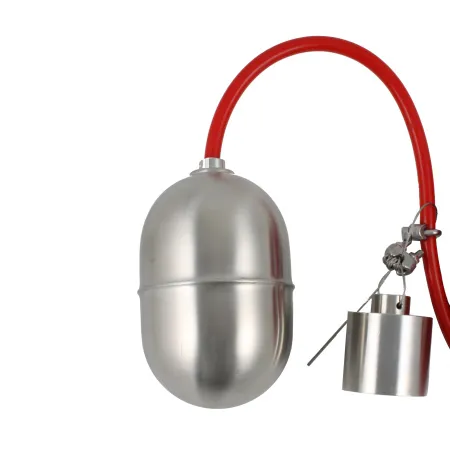 Поплавковый датчик уровня жидкости, исполнение на кабеле 3 м, -10 +180 С, поплавок- нерж. сталь, кабель- силикон