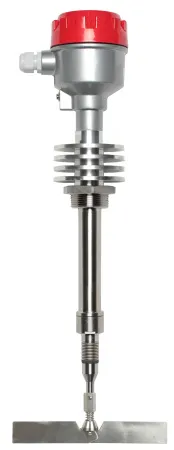 Механический ротационный датчик предельного уровня сыпучих материалов в алюм. корпусе, -40 +600 С, Рmax=0.8 bar, 220 VAC, IP65, лопасть складная двусторонняя 28х200 мм, нерж. сталь, скорость вращения 1 об/мин, соединение- резьба 1 1/2", нерж. сталь, удлин