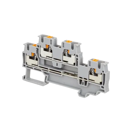 Клемма push-in двухуровневая, 4 мм²