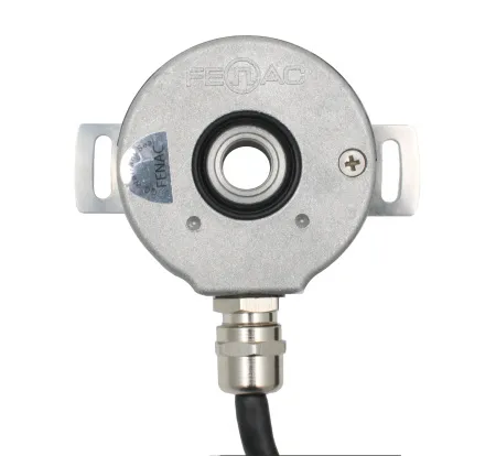 Инкрементальный программируемый энкодер D=50мм, полый вал 10мм, 3000 имп/об, 5…30VDC, выход TTL/HTL с инверсией, IP