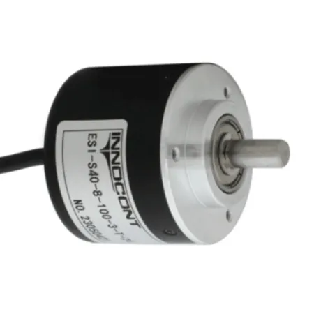 Инкрементальный энкодер D=40мм, выступающий вал 6мм, 360 имп/об, 24VDC, выход HTL, IP54, -20…+80°C, радиальный кабель 2м