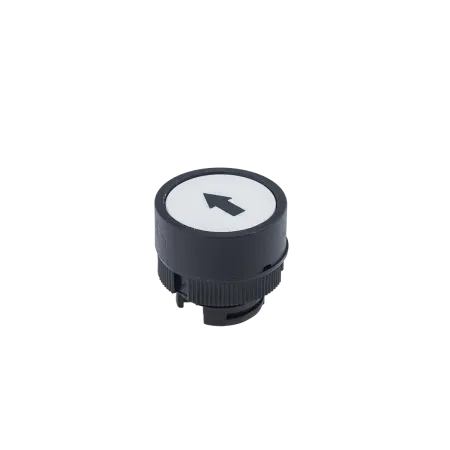 Головка кнопки белый "стрелка вверх", пластик