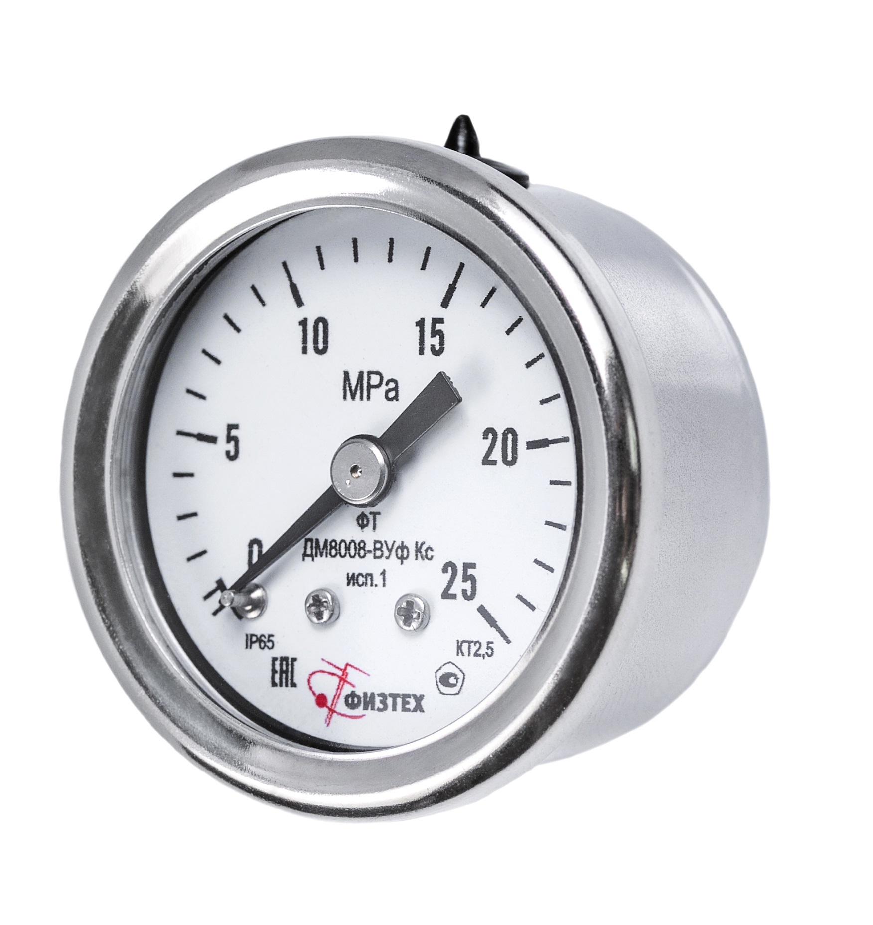 Манометры коррозионностойкие ДМ8008-ВУф Кс исп 1 ОШ d.40 Без заполнения (Диаметр: 40 мм)