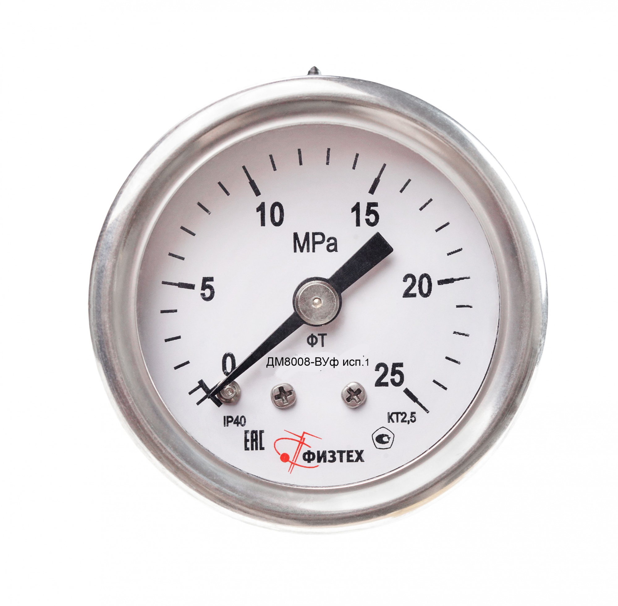 Манометры виброустойчивые ДМ8008-ВУф исп 1 ОШ d.40 (Диаметр: 40 мм)